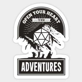 Pen and paper new adventure Sticker